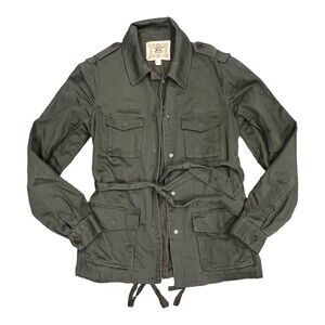 Chelsea & Violet Olive Green Cargo Military Jacket L